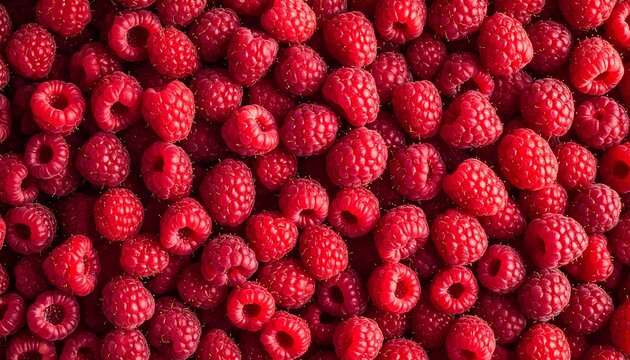 Fresh Raspberries Background Texture. (3)