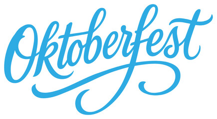 Vibrant oktoberfest calligraphy vector for festive celebrations and holiday designs