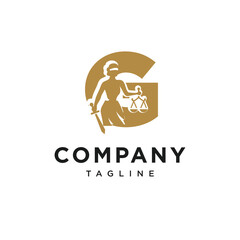 Letter G Themis Logo Icon Vector