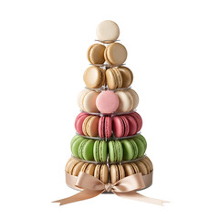 Beautifully arranged macaron tower a delicious birthday treat celebration dessert