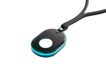 Sleek pendant with an elegant, modern, luminescent design.