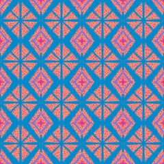 Seamless geometric fabric pattern, commonly used in the fashion industry and home interior decor. Suitable for backgrounds, Indian-inspired designs, borders, carpets, wallpapers, clothing, wrapping 