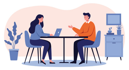 Job Interview in Office Setting