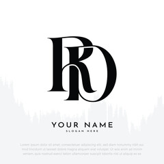 RD DR initial handwriting and luxury monogram logo