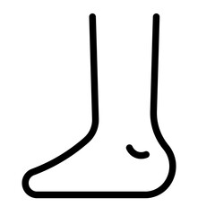 foot icon for illustration