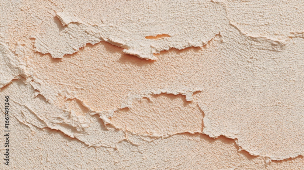 Poster textured wall surface with peeling paint and abstract patterns