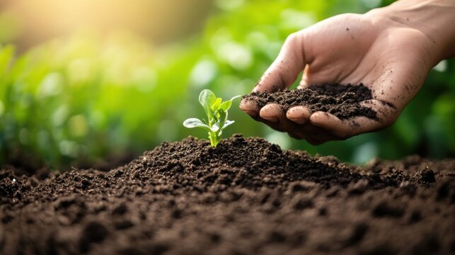 Use of chemical fertilizers based on soil analysis and tailor-made fertilizers + agriculture + premium images