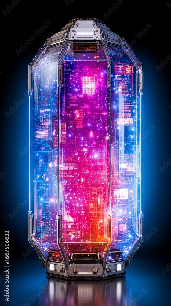 Aufkleber intricate closeup of a computer processor, unveiling the power of modern computing technology