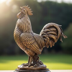 Rooster statue
