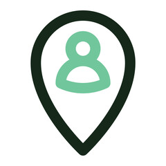 user location icon for illustration