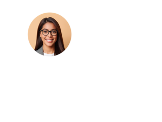 Businesswoman portrait with isolated transparent backdrop conveying professionalism and