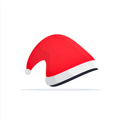 Santa Claus Hat Vector Icon Isolated on White Background