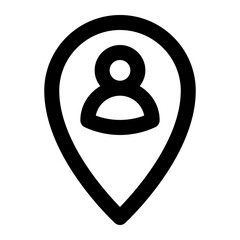 user location icon for illustration