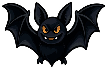 Mischievous halloween bat vector design for spooky seasonal holiday decorations