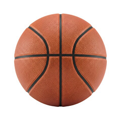 Obraz premium Basketball ball isolated on Transparent Background shows texture and design details well