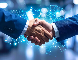 Business handshake partnership agreement collaboration and networking concept