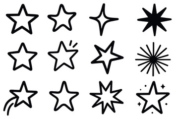 Obraz premium Playful star designs vector for holiday crafts and decorations - creative starry themes