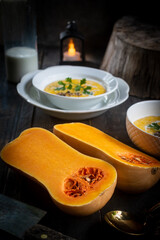 Butternut Squash and Creamy Butternut Squash Soup