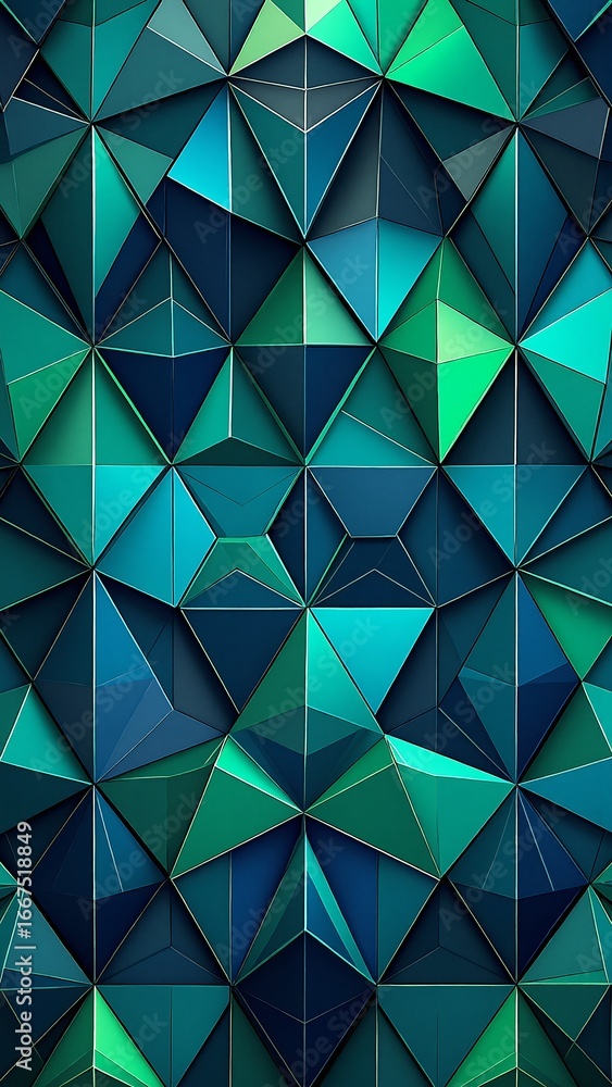 Poster a vibrant abstract background featuring a dynamic blend of blue and green hues, intricately layered 