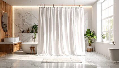 An opulent hotel suite features a modern bathroom and comfortable bedroom, decorated with classic luxury furniture