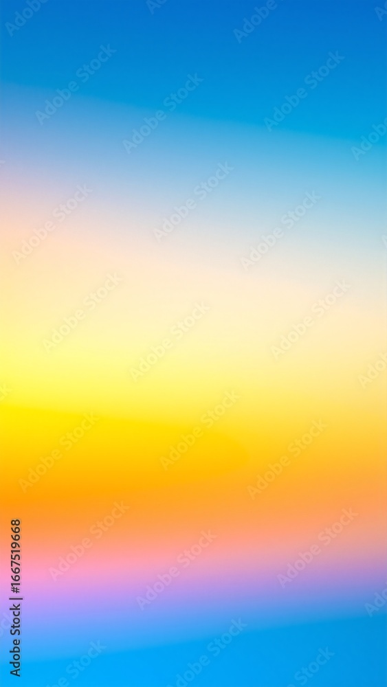 Poster a vibrant blue and yellow background features dynamic white lines that create an eye-catching abstra