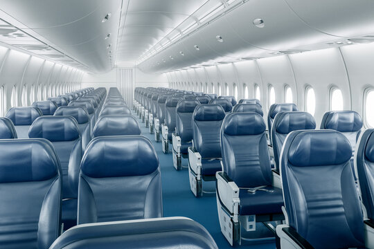 interior of an airplane