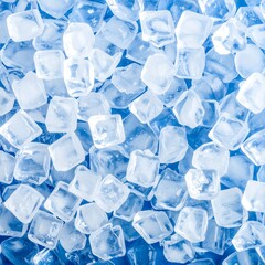 Obraz premium Close up of ice cubes