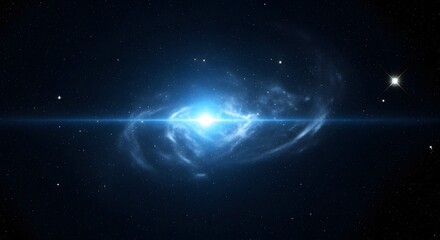 A Stunning Cosmic View of a Bright Spiral Galaxy in Deep Space Captured in Stunning Clarity