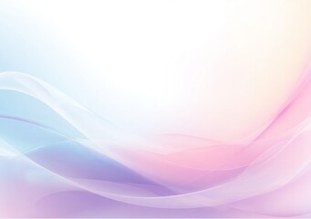 Fototapeta premium Abstract Pastel Waves Background. Soft Colors Vector Illustration.