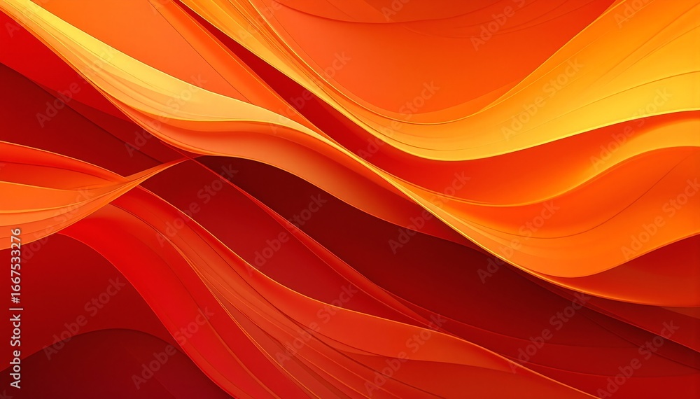Poster a vibrant abstract background featuring swirling shades of red and orange, blending seamlessly to cr