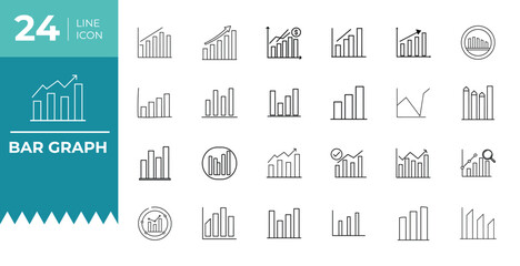 Bar Graph Icon Data Analysis Illustration