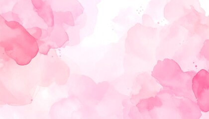 Abstract watercolor wash in shades of pink and white