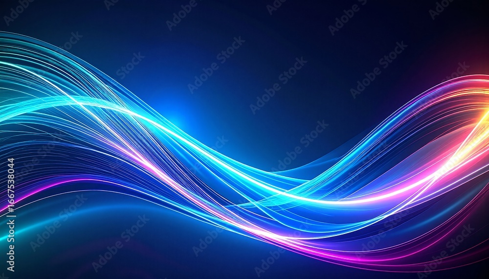 Aufkleber vibrant abstract background featuring dynamic, swirling lines in a spectrum of colors, creating a se