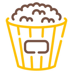 Popcorn Illustration for Street Food