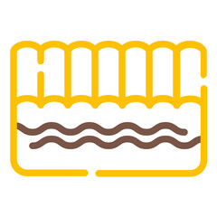 Grilled Bread Snack Icon