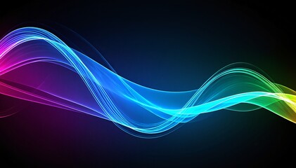 A vibrant abstract background featuring a dynamic array of colorful lines swirling and intertwining, creating a sense of movement and energy.