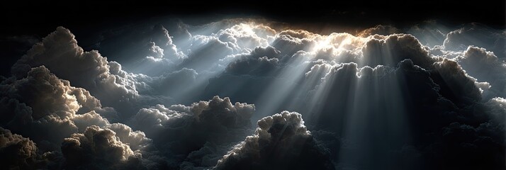 Light piercing dark clouds