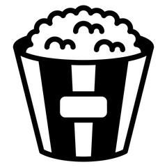 Popcorn Illustration for Street Food