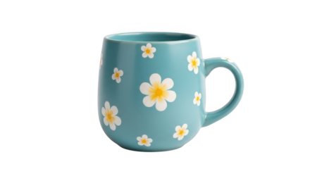 Attractive Ceramic Mug with Cute Daisy Flower Pattern for Coffee or Tea Lovers