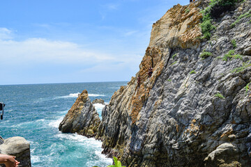 Vista al mar desde La Quebrada en Acapulco, Guerrero. México