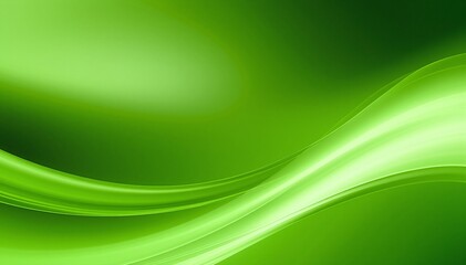 A vibrant green abstract background featuring a blend of soft gradients and dynamic shapes, creating a sense of depth and tranquility. Ideal for various designs.