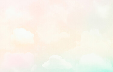 Soft pastel gradient background with clouds texture