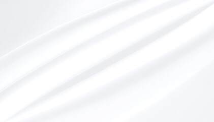 A smooth, luxurious white satin fabric background, featuring a subtle sheen that catches the light, creating an elegant and soft texture ideal for photography.
