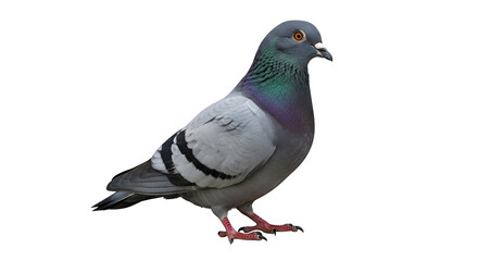 Beautiful pigeon standing against a in studio shot © Farhat