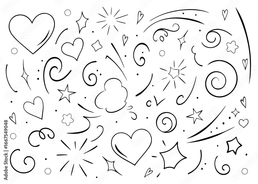 Poster dynamic comic style line movement graphic element capturing intense emotion with bold color accents 