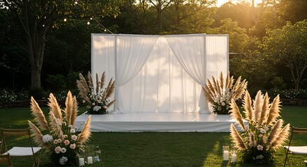 Elegant Wedding Ceremony Design A Serene Outdoor Setting