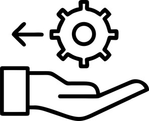 project management vector icon on white or transparent background. productivity icons items Stroke icon collections. Editable Stroke icon collection