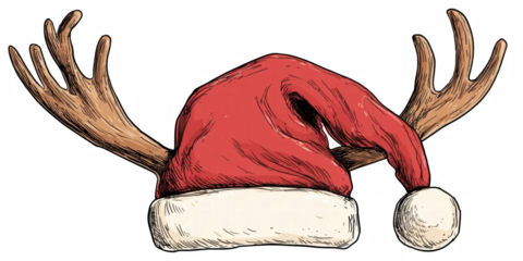 Santa Claus red hat. Christmas hat isolated. isolated, santa, claus, christmas, hat, christmas, cap