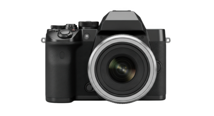 Digital camera DSLR from rear medium shoot