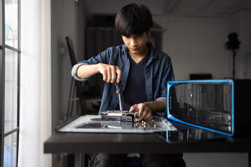 IT Engineer installing Hardware Equipment Development Facility Engineer  Maintenance computer...